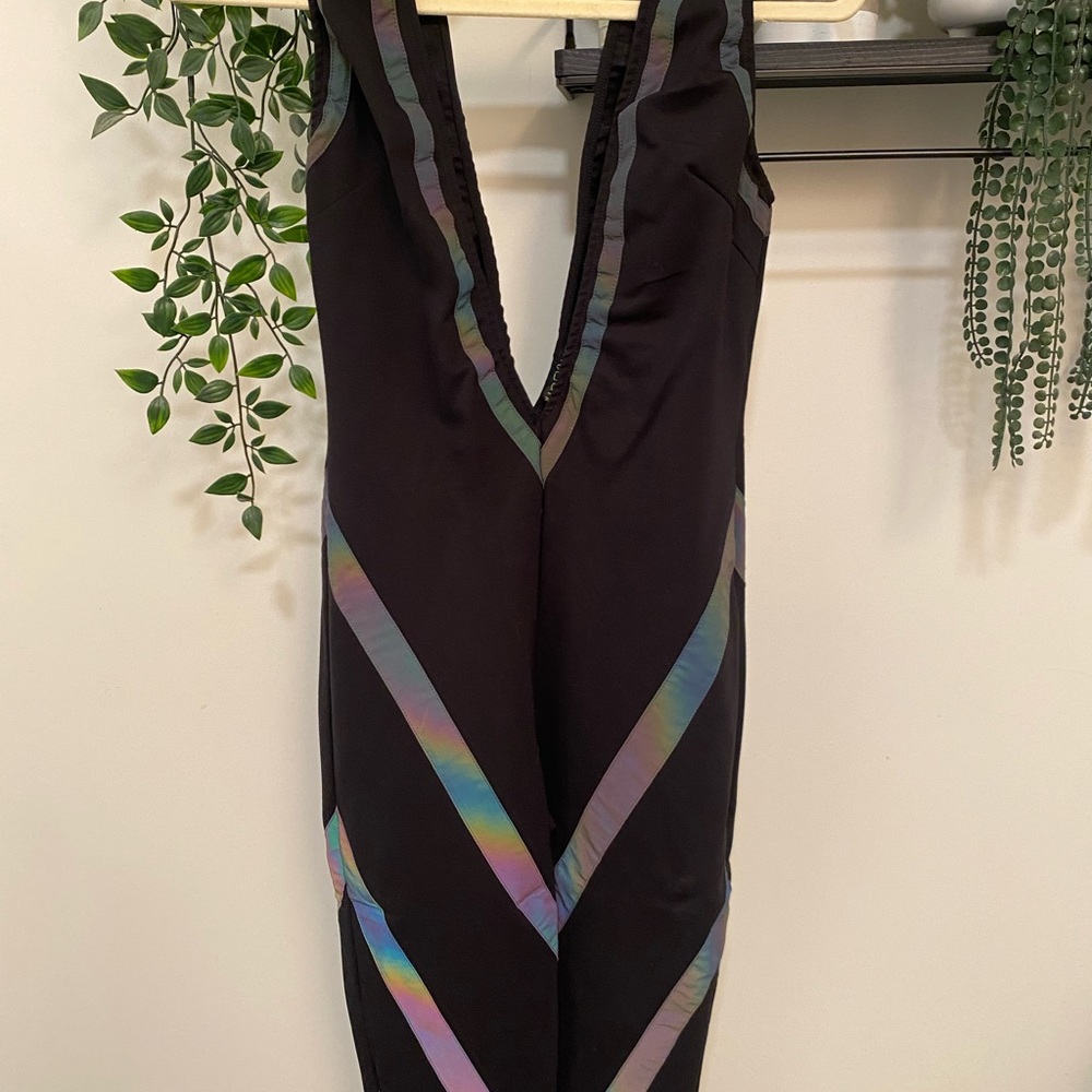 Iridescent Rave Dolls Kill Club Exx Jumpsuit Color Chnaging